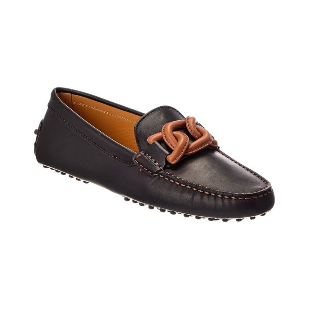 Tod's Leather Loafer, Black